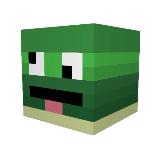 Tjelvar1 Minecraft avatar head, 3D render