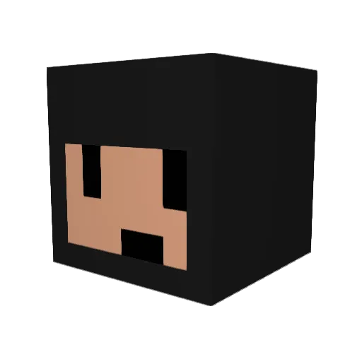 Tjonny Minecraft avatar head, 3D render