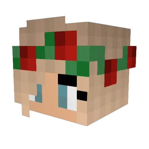 Tjorv3n Minecraft avatar head, 3D render