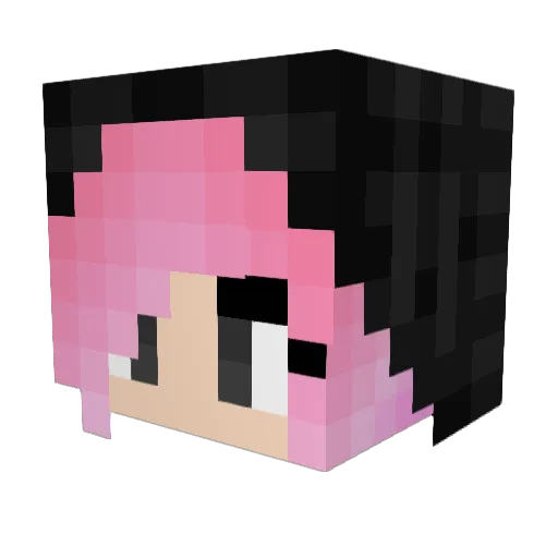 Tjoslyn Minecraft avatar head, 3D render