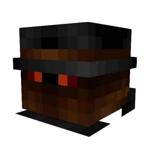 Tjtdm Minecraft avatar head, 3D render