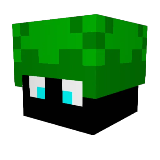 Tjumerbuns Minecraft avatar head, 3D render