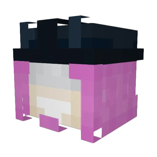 TkFrmBlvd Minecraft avatar head, 3D render