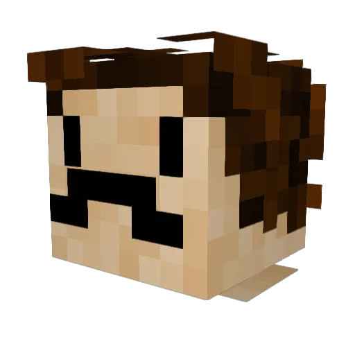 Tkam19 Minecraft avatar head, 3D render