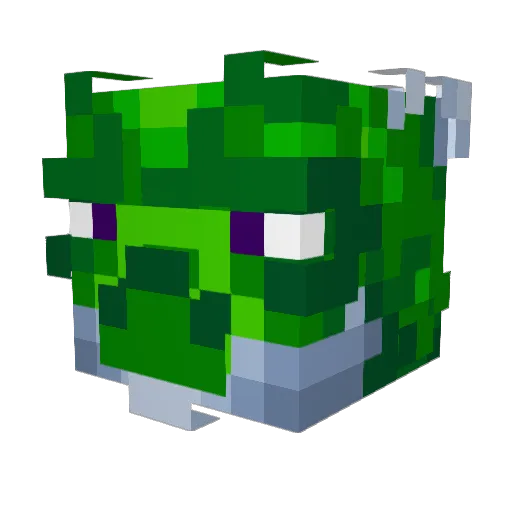 Tkaro Minecraft avatar head, 3D render