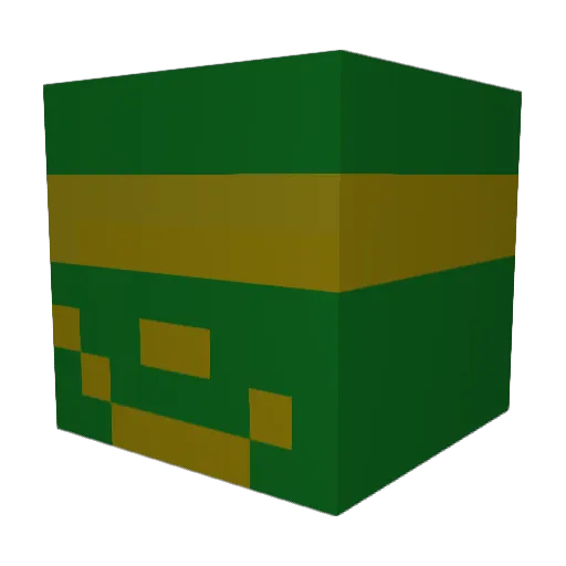 Tkggroundmuffin Minecraft avatar head, 3D render