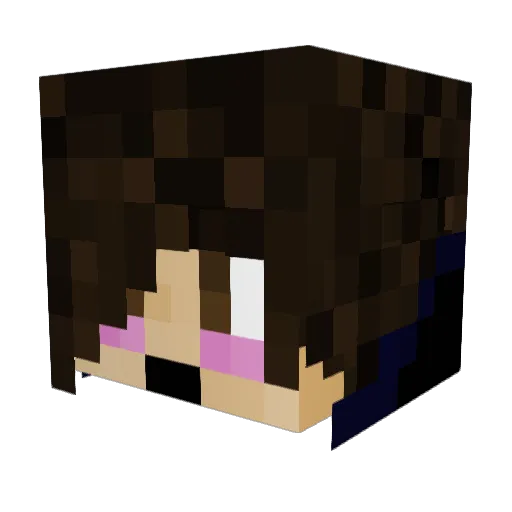 Tkirk64YT Minecraft avatar head, 3D render