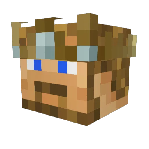Tklinkenberg Minecraft avatar head, 3D render