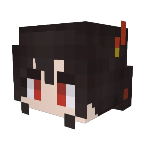 Tks1453 Minecraft avatar head, 3D render