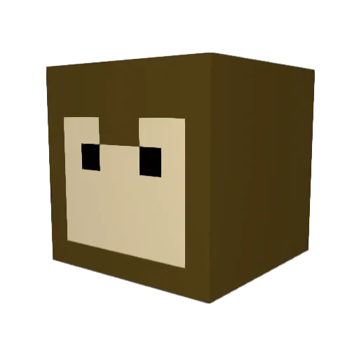 Tkvil Minecraft avatar head, 3D render