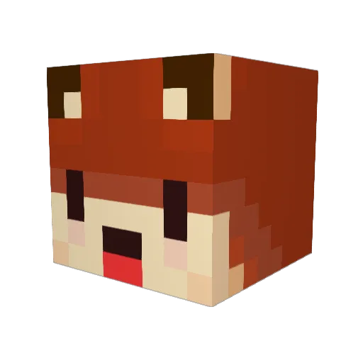 TlCtanic Minecraft avatar head, 3D render