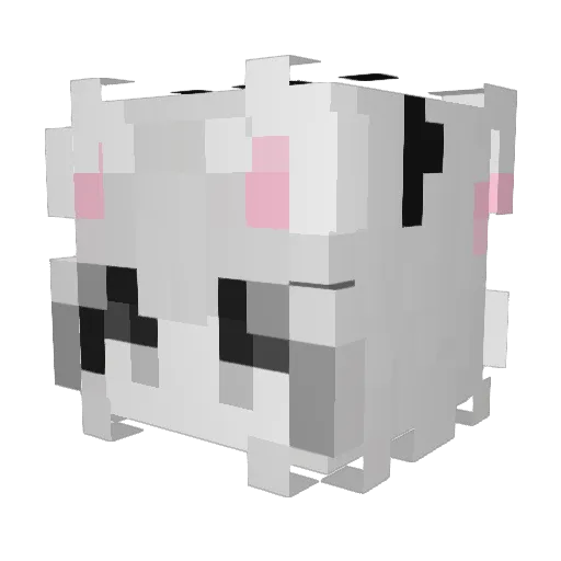 TlLlsntlt Minecraft avatar head, 3D render