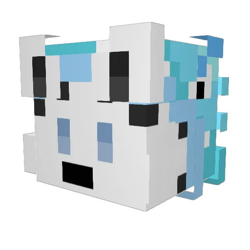 Tlavo Minecraft avatar head, 3D render