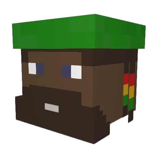 TleKunG1406 Minecraft avatar head, 3D render