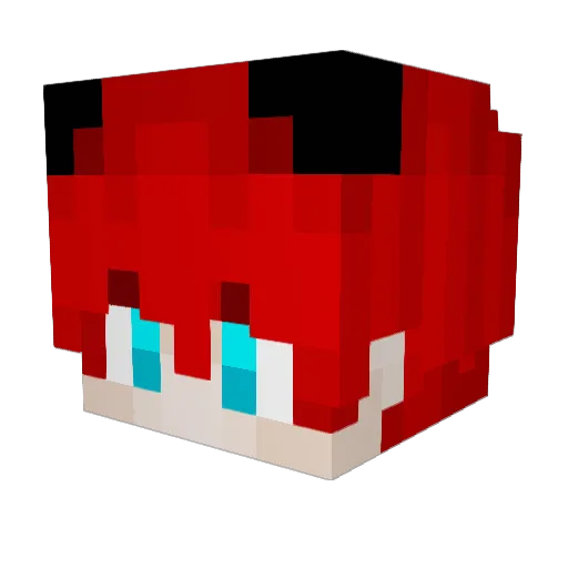 TlePhat Minecraft avatar head, 3D render