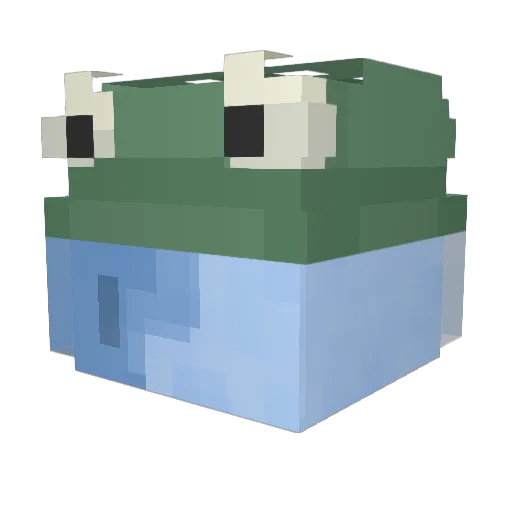 Tlepming Minecraft avatar head, 3D render