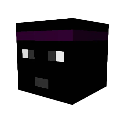 Tlgrex Minecraft avatar head, 3D render