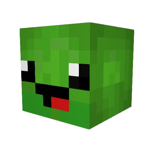 Tlichtr Minecraft avatar head, 3D render