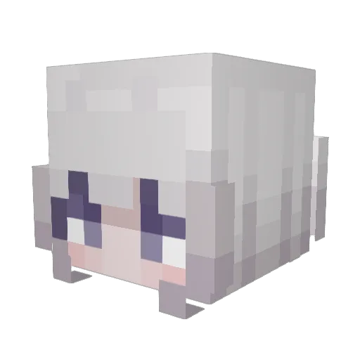 Tlicia Minecraft avatar head, 3D render