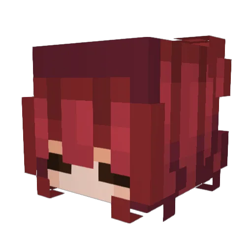 TllyHll Minecraft avatar head, 3D render