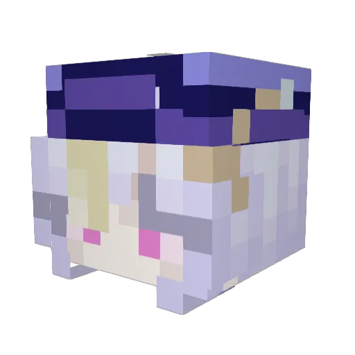 TlouPartIIEllie Minecraft avatar head, 3D render