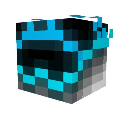 Tlusk7 Minecraft avatar head, 3D render