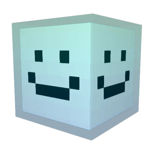 Tlvl Minecraft avatar head, 3D render