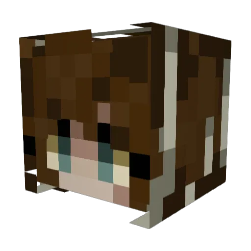 Tlx348 Minecraft avatar head, 3D render