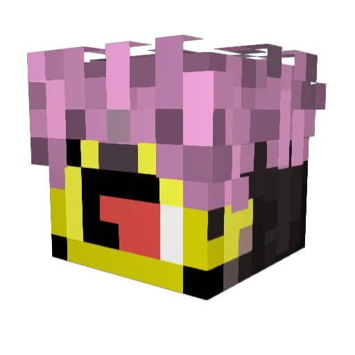 Tm01234569 Minecraft avatar head, 3D render