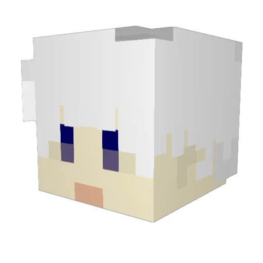 TmFlLeowOw Minecraft avatar head, 3D render