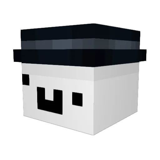 TmT_UmU Minecraft avatar head, 3D render