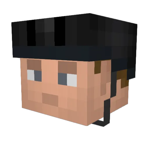 Tm_gpig Minecraft avatar head, 3D render