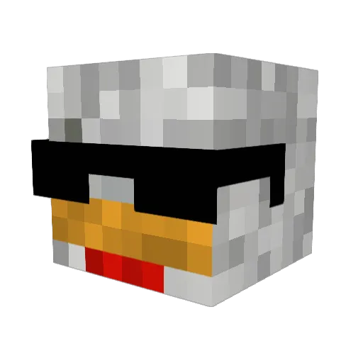 Tmack1219 Minecraft avatar head, 3D render