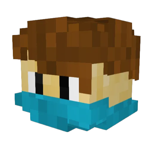 Tmagic543 Minecraft avatar head, 3D render