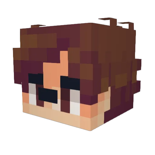 Tman7077 Minecraft avatar head, 3D render