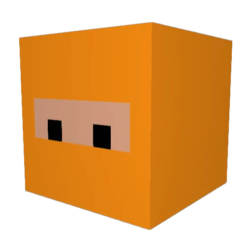 Tmangaming Minecraft avatar head, 3D render