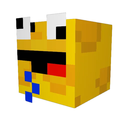 Tmanmelvin Minecraft avatar head, 3D render