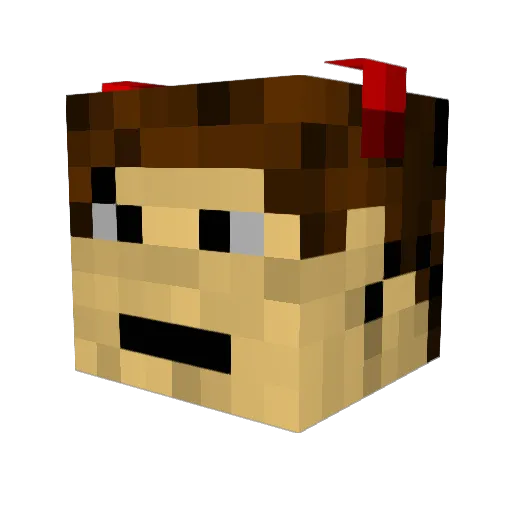 Tmannpunk Minecraft avatar head, 3D render
