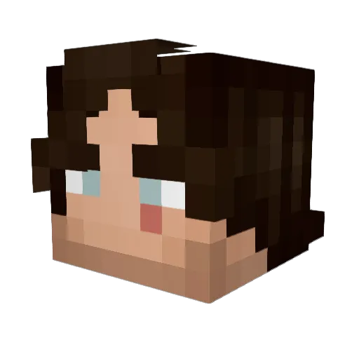 Tmanster Minecraft avatar head, 3D render