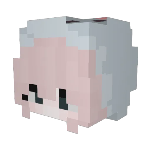 TmarxT Minecraft avatar head, 3D render