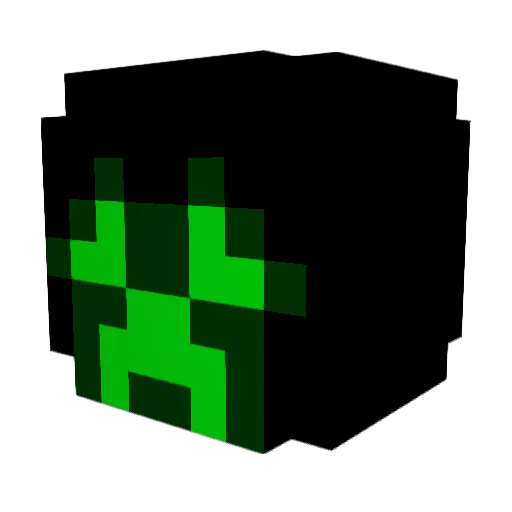 Tmcfast Minecraft avatar head, 3D render