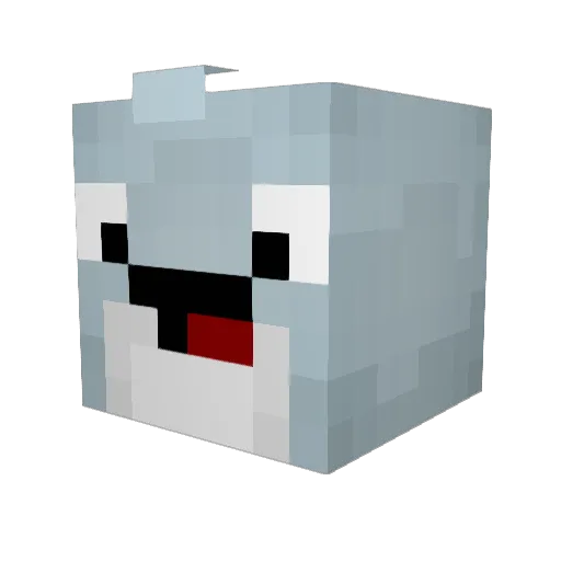 Tmminer Minecraft avatar head, 3D render