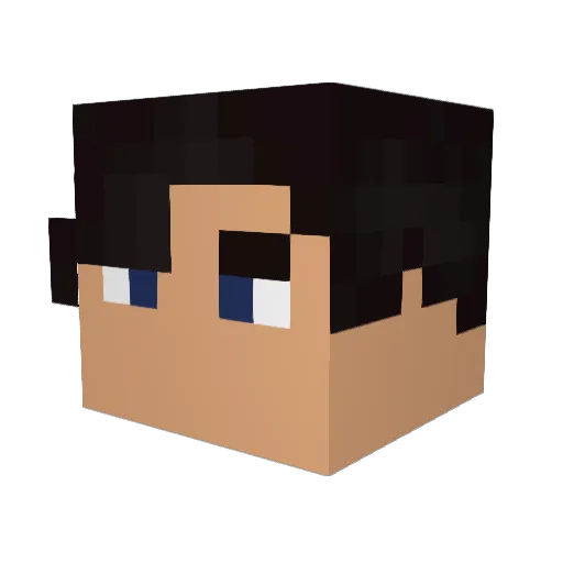 TmntCruz1234 Minecraft avatar head, 3D render