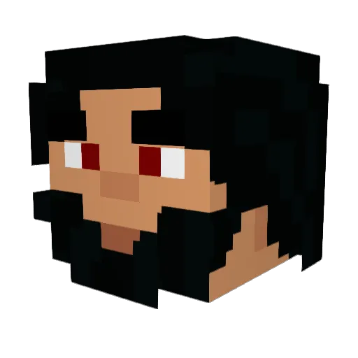 Tmonee728 Minecraft avatar head, 3D render