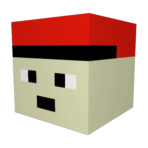 Tmoney_19 Minecraft avatar head, 3D render