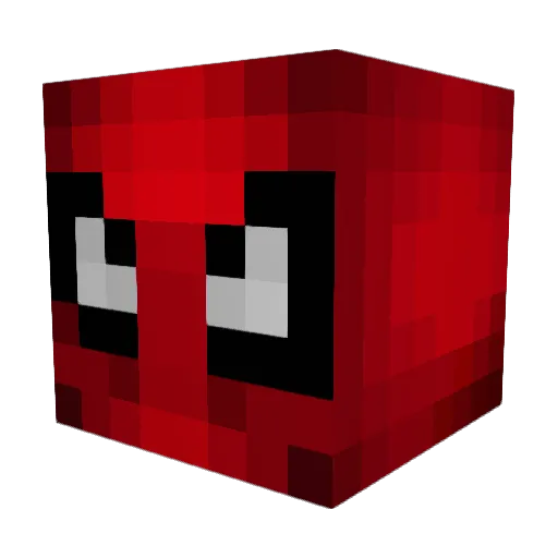 Tmrow Minecraft avatar head, 3D render