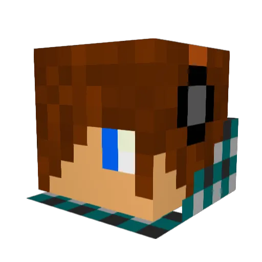 Tmsx3 Minecraft avatar head, 3D render