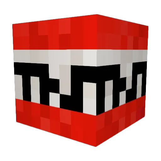 TnTBridge Minecraft avatar head, 3D render