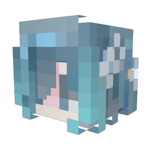 Tnt46 Minecraft avatar head, 3D render