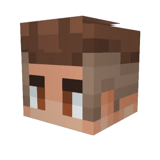 TntTobyy Minecraft avatar head, 3D render